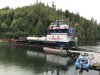 Billy helping to tie up a cruising barge