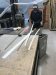 Steve making a new track for the Flybridge slider door