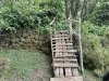 The bridge across the stone wall which surrounds the park and to keep the animals inside...sort of!!