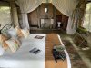 Inside our tent at the Kiboko camp