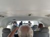 We were sitting in the back!! Tight quarters and pretty hot!!