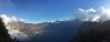 Panoramic view of the crater rim