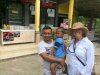 Kathy with Harry and his son, Harris