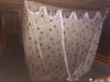 Our mosquito net around the bed at night