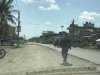 A typical town road scene