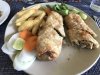 Lunch.....spring rolls...quiet good!!