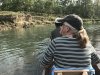 Kathy on our canoe ride