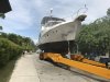 Bottom being pressure washed
