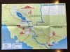 Map of our cruise along the Mekong Delta