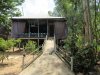 All the houses built on stilts to stay above the annual floods