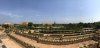 Panoramic view of the rest of the site and hills