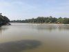 The large moat surrounding Angkor Wat
