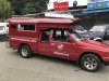 The local taxis....red taxi