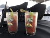 After a very lovely dinghy tour we had BM's....Bloody Mary's:))))