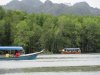 These were the tour boats that would drop small pieces of fish for the eagles