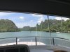 View from our flybridge of the anchorage at Hole-in-Wall