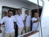 The two young men in the middle are Wire and Agung.....both stewards......I got to know them quite well, especially on my day off!!