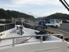 We woke up to this fishing boat very close to us....needed to repair their net!!