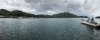 Panoramic view of Ine harbor and Mystic