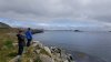 Kathy and John looking out over Kurluk Bay