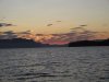 Sunrise the next morning in the Hinchinbrook Channel; main entrance to PWS