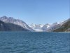 Passing view of Carroll glacier up Queen Inlet