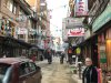 Kathy starting to shop in Kathmandu