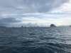 View looking south from our anhcorage on Kgai, Thailand