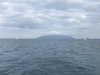 These 2 Thai fishing boats are "pairing", draging a net between them!!