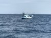One of the night fishing vessels; note all the lights, just anhcored out having a sleep