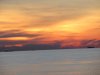Sunset on the Malacca Strait at anhcor south of Muar