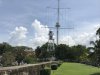 The lighthouse and flagstaff for the various flag signals