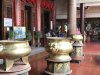 A lot of incense burning....smelled great!!