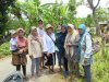 These women stopped and got off their motor bikes for a picture