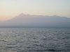 our first look at Mt Rinjani on Lombok