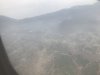 View from the airplane; air quality from all the dust/pollution not good