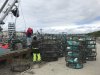 This crabber gave me many tips for trapping Dungeness crabs!!