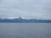 That is Unimak Island, the last of the Aleutians Islands