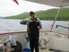 But the only fish we caught was this small pollack