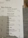 The wine list at Signals restaurant