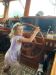 Kennedy at the wheel doing her best pirate imitation