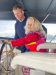 Roxie piloting from the flybridge