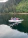In the dinghy going crabbing!!!