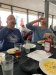 Lunch at the Westport; Dave and John starting closing ceremonies with a Duck Fart shot!!