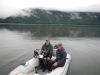 John and Darrell going to check the crab traps