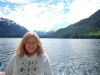 Claudia with  Saook Bay in the background
