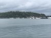 View of harbor and Mystic tied to wall.....note the dark clouds!!