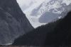 Now you can see the very tall glacier receded back from the water and up the valley