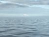 Barely see the mountains across Cook Inlet