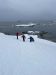 Notice how deep is the snow.....that's Howard guiding us through the tricky part....looks easy until you slip:)))